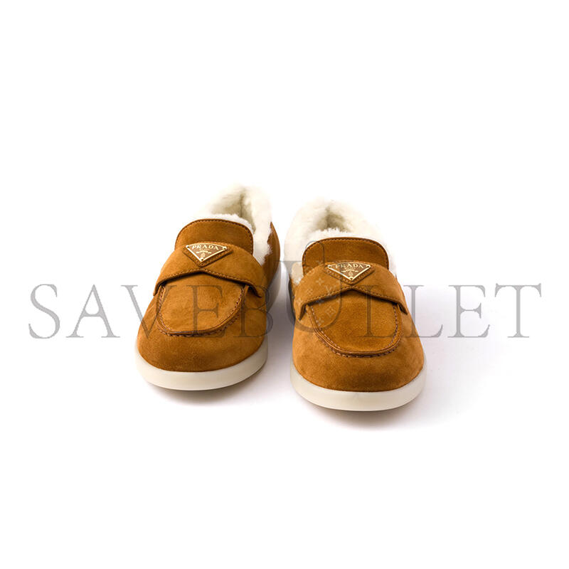 PRADA SUEDE AND WOOL LOAFERS 1D222N PRADA SUEDE AND WOOL LOAFERS 1D222N